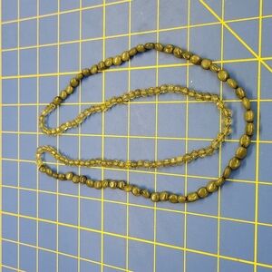 Green Beaded 32" Necklace